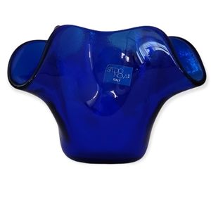 STUDIO NOVA Italian Vintage Candle Holder Art Glass